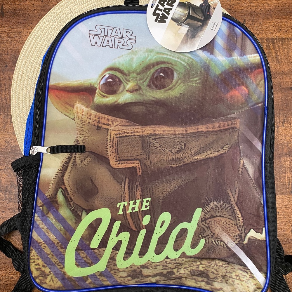 Disney Yoda bookbag with Yoda fidget